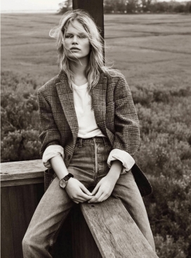 安娜・艾维斯-Vogue巴黎-柔软女性化的外观