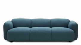 膨胀沙发-瑞典设计师乔纳斯创造形状类似面包的软垫沙发