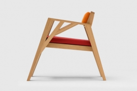 Floz平面设计机构作品-新面貌羊毛皮革椅子