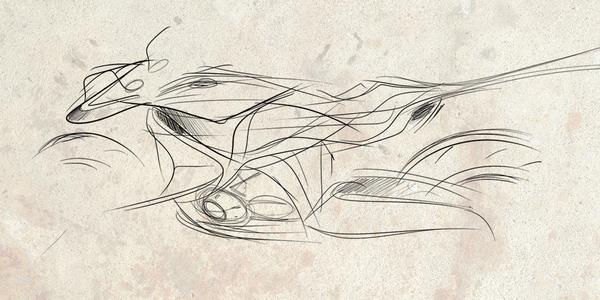 都市丛林Derbi概念越野摩托车手绘插画设计