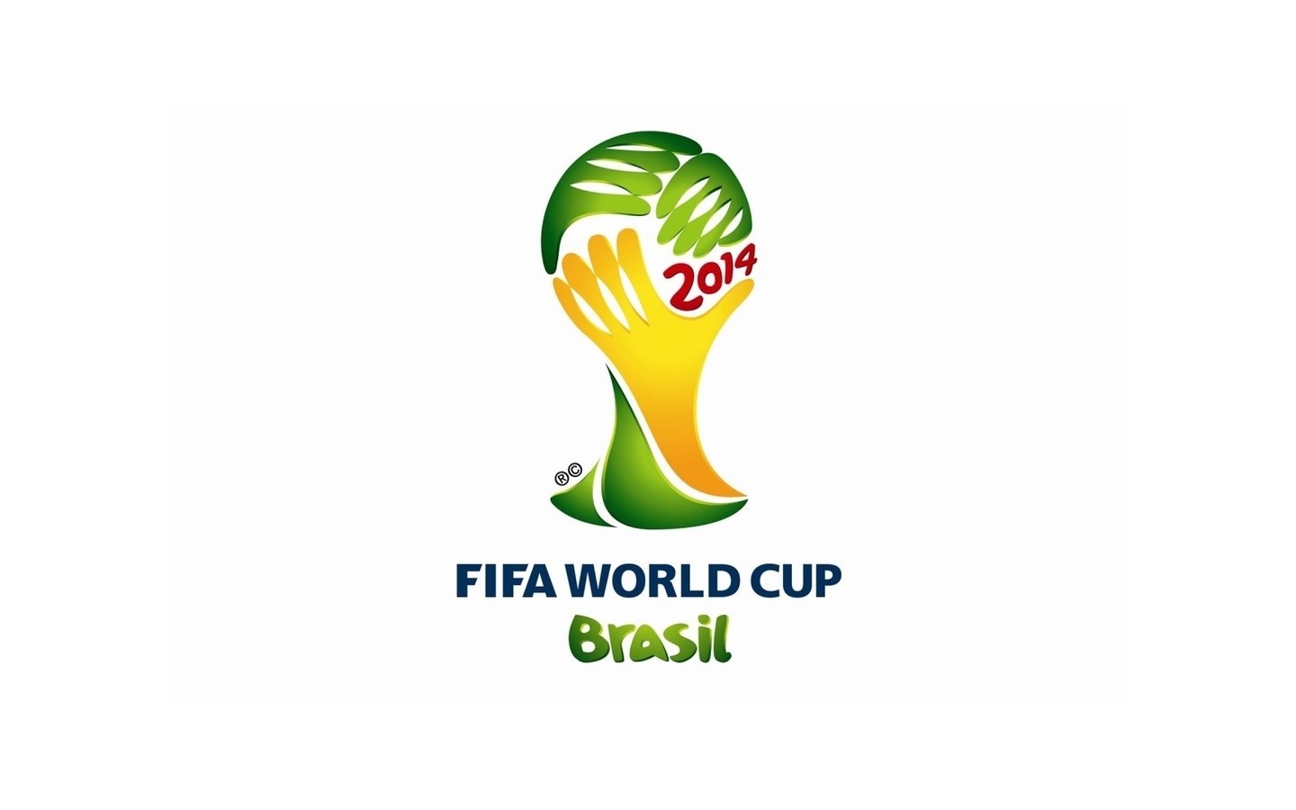 2014巴西世界杯LOGO标志壁纸