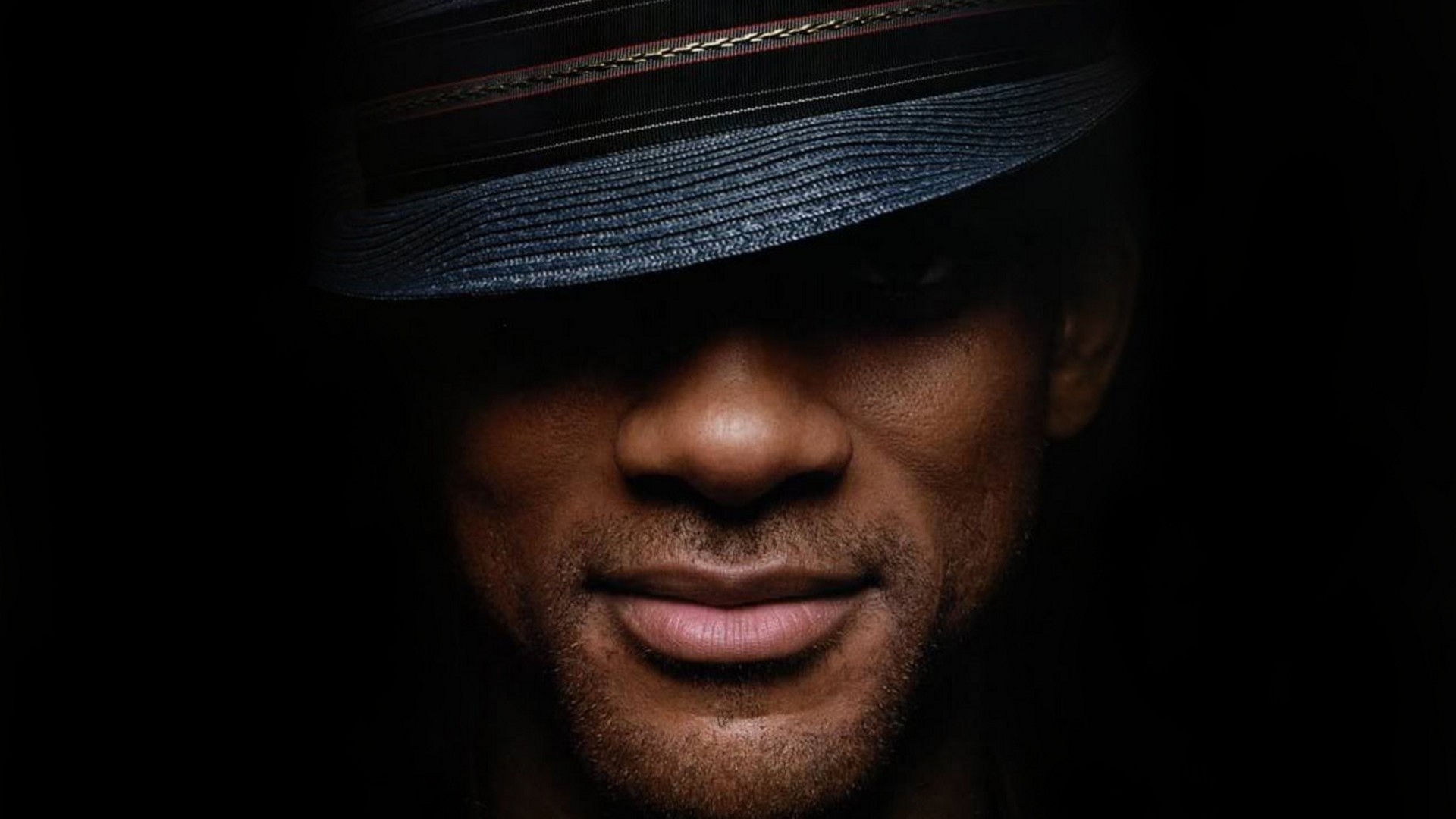 戴帽子的美国黑人演员歌手Will Smith-威尔史密