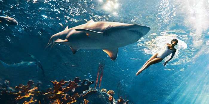 蕾哈娜-鲨鱼中的美人-Bazaar芭莎美国2015年3