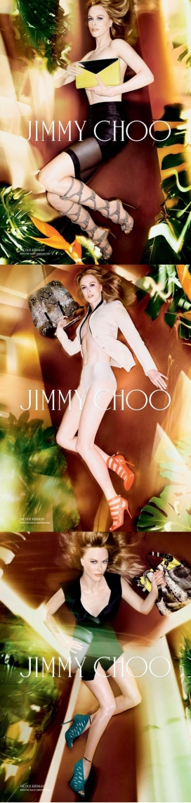 妮可・基德曼-４６岁不加掩饰的美诱健康运动－Jimmy Choo－2014年春季广告活动商业摄影欣赏
