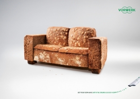 创意饼干沙发-福维克基金会平面广告