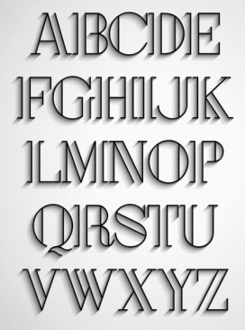 London-艺术字母排版设计