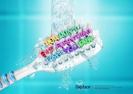 Digiface牙刷平面广告