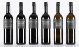 Honest Wines葡萄酒包装-彩色标签和闪亮的广告创意，有六个独特配方