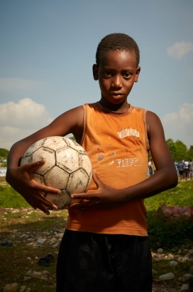 少年足球队员肖像