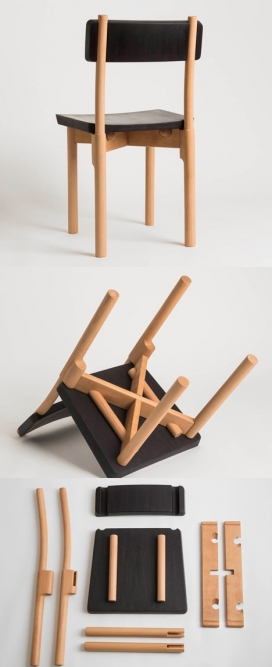 拆装椅-纽约设计师Paul Loebach作品