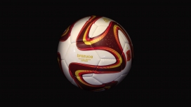 2014巴西世界杯比赛橙黑球高清壁纸下载