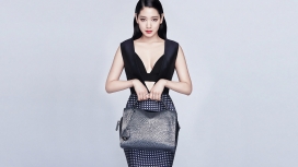 手拿包包的韩国女演员朴信惠壁纸
