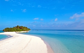 唯美的蓝色巴厘岛海洋美景