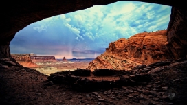 沙漠地窖洞穴