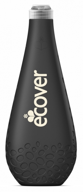 Ecover海洋瓶子-为了恢复污染的海洋设计的再生瓶子-纹理珊瑚形态瓶子是用10%再生塑料制成