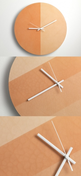 英国伦敦Lina Patsiou设计师作品-木质圆形挂钟设计