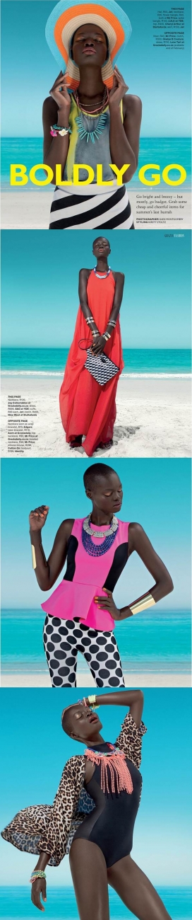 Grazia-美诱时尚海边女性黑人时装秀