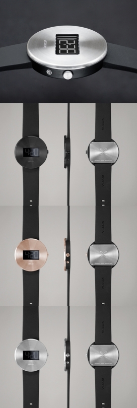 Velox XC1重塑经典腕表设计-未来的简约与斯堪纳维亚风味的表达式-精美的圆形拉丝钢顶板，纤薄的机身和一个集成的底盖同时强调了设计的特点,锋利的偏光显示器，并配有柔软的优质硅胶表带，你！值得拥有