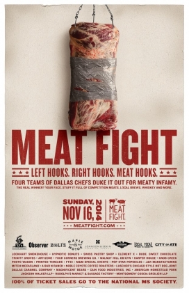 Meat Fight-食物平面广告