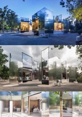 Viennas Steirereck-奥地利新艺术玻璃风格移动层林餐厅设计，这样的设计是为了满足日益苛刻的世界游历和高档餐厅顾客的需求，并为忙碌的厨房需求做出很好的反应