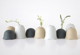 Oato瓷器花瓶结合在一起形成微型“风景-该产品六面基地圆润的顶部设计看起来像山丘