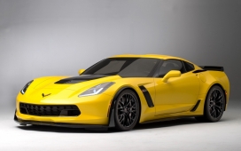 高清晰黄色雪佛兰Corvette克尔维特超级跑车壁纸下载