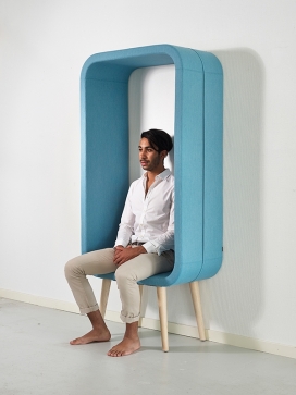 Frame-矩形形状构成的凳子，让你有自己的静谧空间