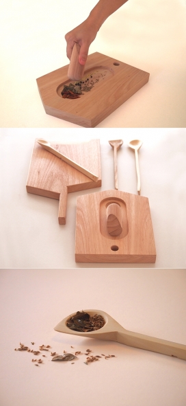 手工制造的木质砧板厨具