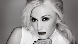 美国女歌手Gwen Stefani格温・史蒂芬尼黑白写真壁纸