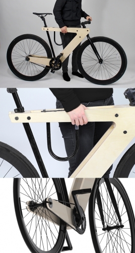Demadera木质自行车设计
