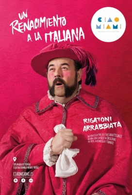 让你回到意大利文艺复兴时期-Ciao Miami自制面团乳酪平面广告