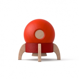 Toy Rocket玩具火箭-一个简单的木制玩具，采用小磁铁连接在一起