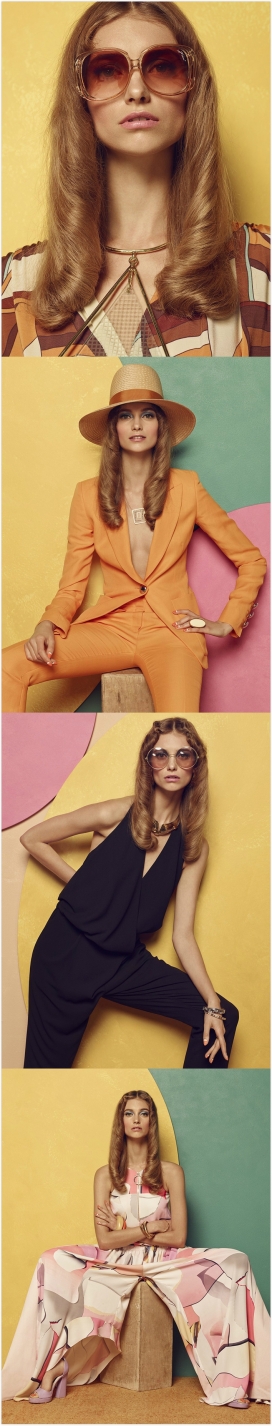 创造时尚别致的70时代复古味-Glamour魅力德国2015年3月
