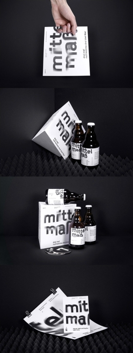 德国Mittelmaß啤酒品牌包装设计
