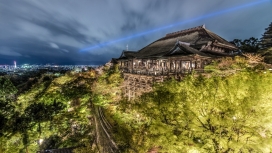 日本清水寺夜景壁纸