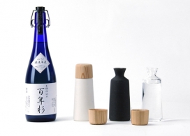 使用粘土或玻璃制成的容器酒瓶-采用大米发酵制成的传统日本酒精饮料