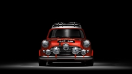 高清晰红色的Mini Cooper迷你库珀汽车壁纸