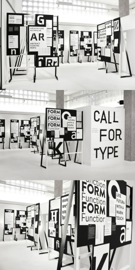 Call for Type-黑白搭配的广告牌排版设计