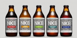 Nordic Kiwi Brewers-北欧猕猴桃酿酒包装设计-一个史诗般的精酿啤酒。设计师采用黑白色图案特征创造出独特的图形品牌标识和包装