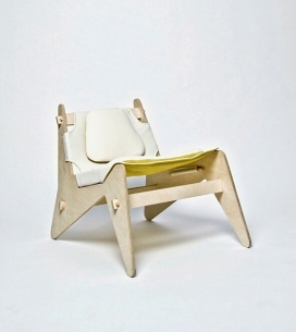 CPH Chair拆装椅-可以轻松地将它带回家，每一件椅子都是可移动和可堆叠成扁盒，方便外出携带
