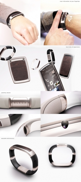 elega-智能手机设计。充满了精致的设计和材料