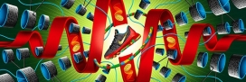 Nike Basketball-耐克运动鞋插画设计