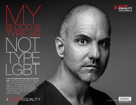 我的血型是抗体，不是同性恋-Blood Equality公益组织平面广告