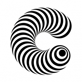 #36daysoftype-斑马条纹型黑白字母设计