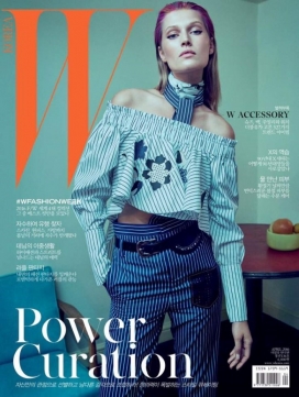 休闲力量-东妮・伽姆-W杂志韩国2016年4月，贝伦卡萨德瓦利风格
