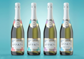 俄罗斯饮料包装设计－美味的香槟