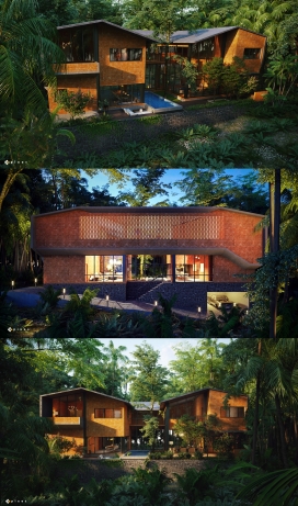 Vana Vilas-越南可视化北高山遗产村的5座森林别墅建筑-被美丽的热带森林包围