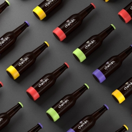 口译的梦想-CHAMáN啤酒包装设计-每种颜色都代表一种口味