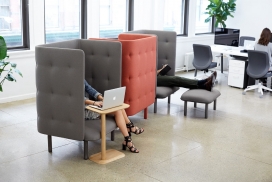 改造无聊的办公室设计-你的隐私避风港湾躺椅