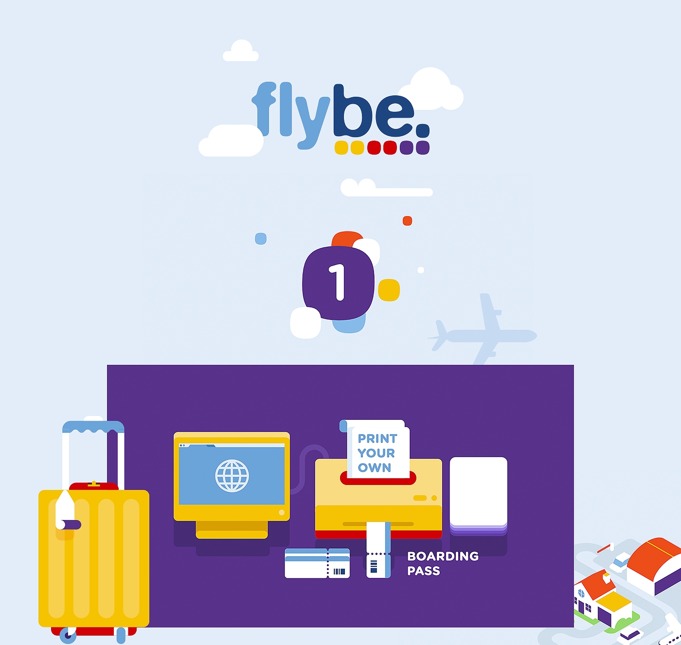 Flybe 可爱卡通网页设计